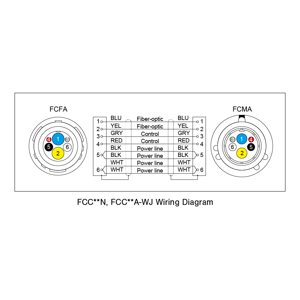 FCC**N, FCC**A-WJ Wiring Diagram